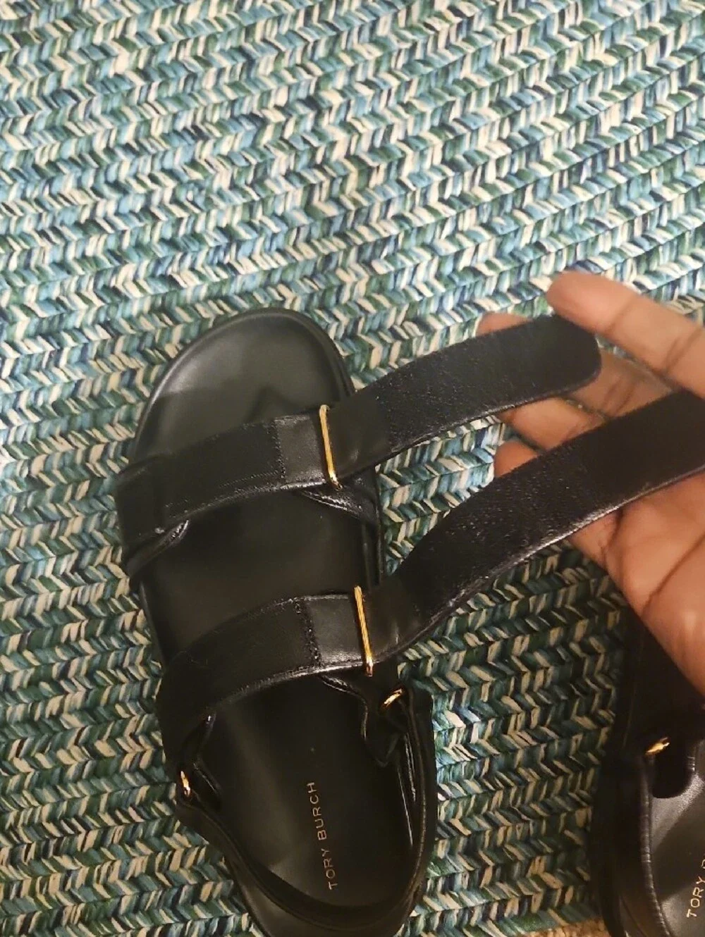 TORY BURCH DOUBLE STRAP With GOLD LOGO